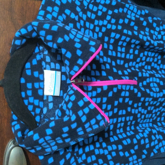 Columbia Women's Blue & Pink Fleece Activewear 1/4 Zip Jacket. Size S - Picture 6 of 6